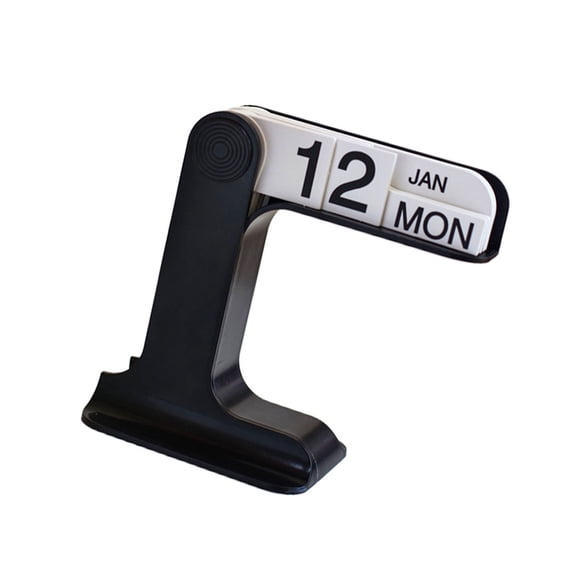 Decorative Flipping Calendar with Dates Week Month Displays Permanent Calendar