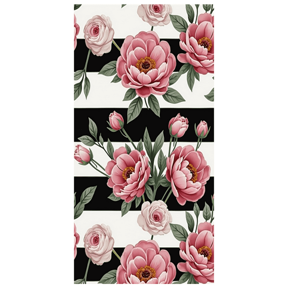 Decorative Floral Banner Rose Peony Flower Design for Wedding Decor Indoor Decoration Photo Backdrop