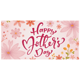 thumbnail image 1 of Decorative Floral Mother's Day Banner with Pink White Flowers for Spring Celebration Family Gathering Home Decoration, 1 of 8