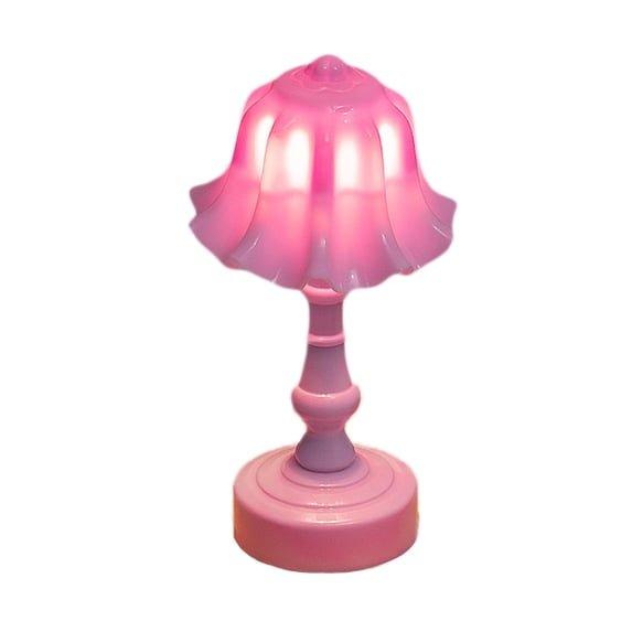 Decorative Floral Table Lamp with Flameless Wick – Mood Lighting for Bedroom, Desk, and Home Decor, Safe, Portable, Easy to Use