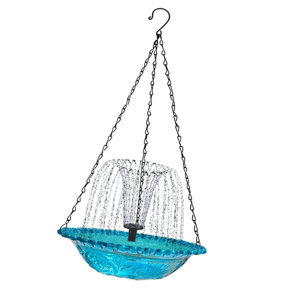 Decorative Flower Bird Bath Feeder for Garden, Patio, Balcony Birdbath Water Circulating