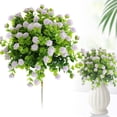 thumbnail image 1 of Decorative Flower Bundles Verdsylv Decorative Artificial Cemetery Flower Bouquet&nbsp;- Plastic Silk Bloom for Hanging Window Box - Home Table Centerpiece Decor - Outdoor Memorial Arrangement, 1 of 9