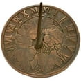 thumbnail image 1 of Decorative Flower Garden Sundial 8" Solid Brass with Verdigris Highlights, Birthday Gift Sundial - Home & Outdoor Decor$$Home Decor, Kitchen, & Other, 1 of 5