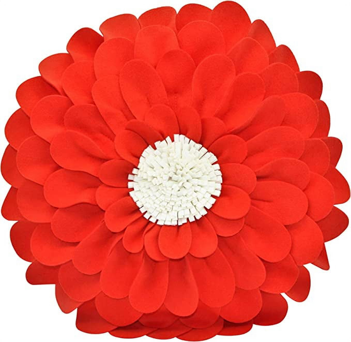 Decorative Flower Pillows – 3D Happy Daisy Flower Throw Pillow - Design  Patented – Couch \u0026 Bed Flower-Shaped Pillow – Soft \u0026 Cozy, image size:1358x1322