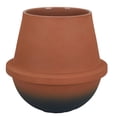 thumbnail image 1 of Decorative Flower Vase, Terracotta Inspired Orange Ceramic 10 Inch, 1 of 7