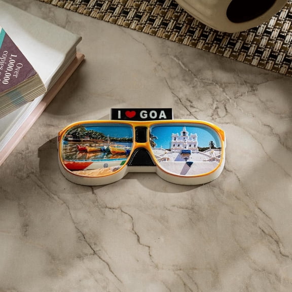 Decorative Fridge Magnet Goa Love Spectacles