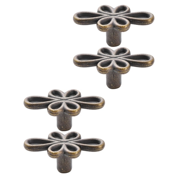 Decorative Furniture Hardware Metal Mixture Cabinet Knob Drop Four Pattern Secure Packaging For Closet Dresser Cabinet Entrances