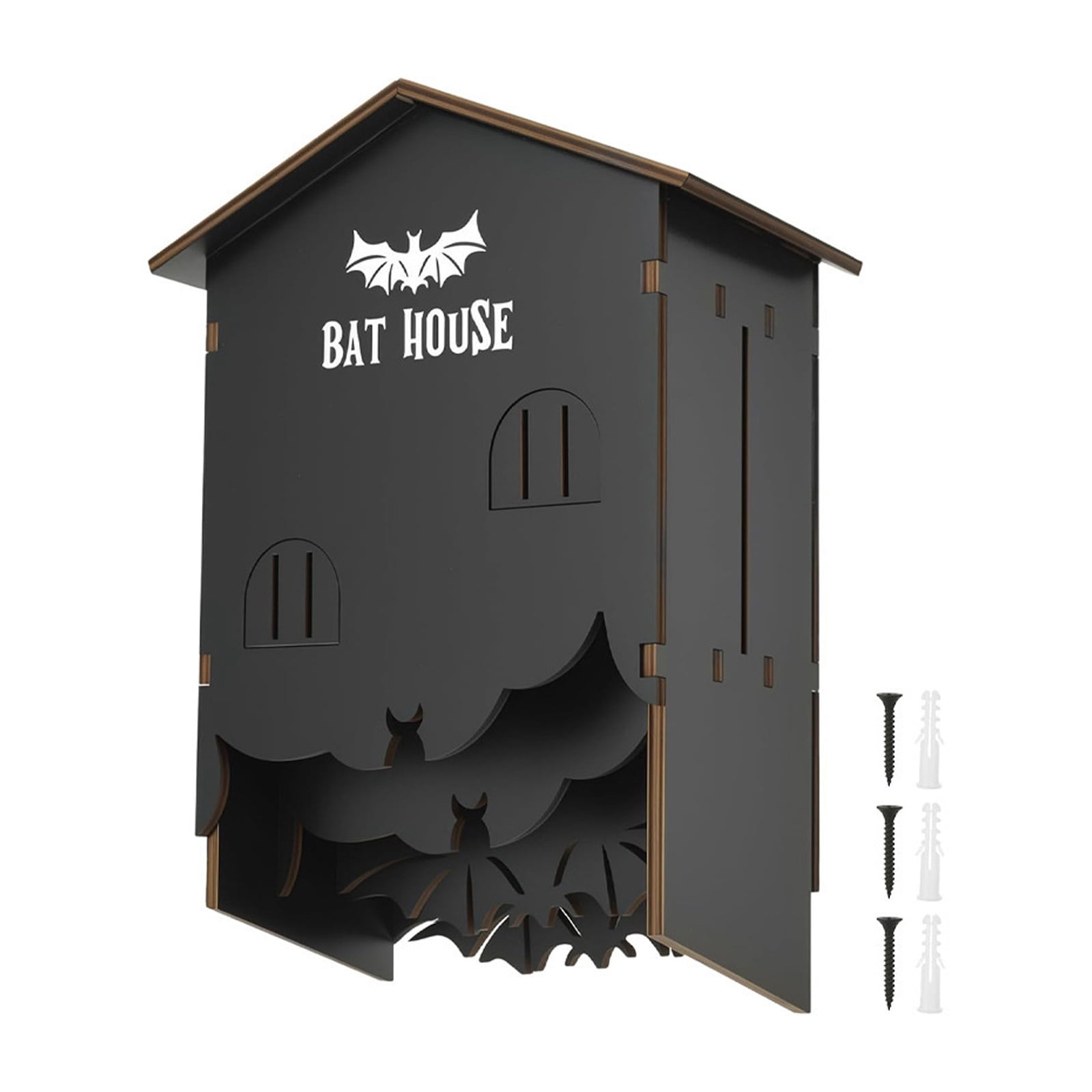 Decorative Garden Bat Box Garden Bat House with Screws Safe Roosting ...