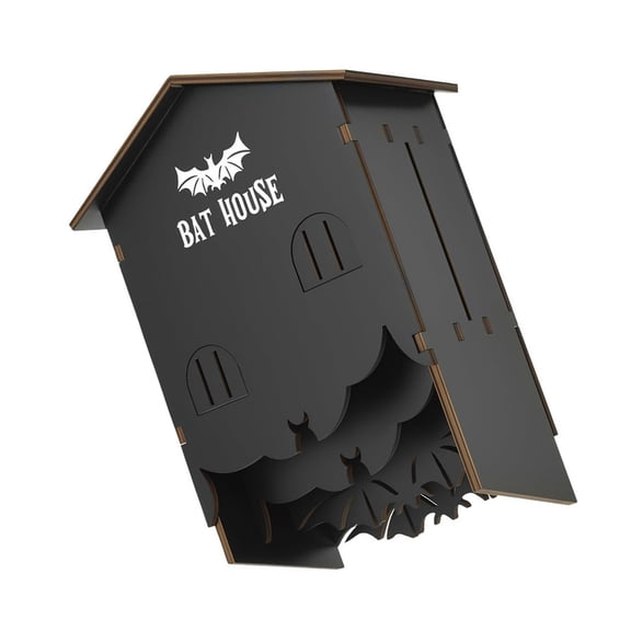 Decorative Garden Bat Box Garden Bat House with Screws Safe Roosting Space For Bats