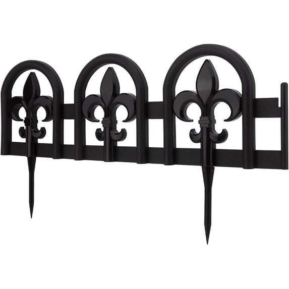 Decorative Garden Border Edging - Plastic Lawn Landscape Panels ...