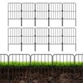 thumbnail image 1 of Oumilen Decorative Garden Fence 10 Pack, Total 10ft (L) x 24in (H) Rustproof Metal Wire Fencing Border Animal Barrier, Square, 1 of 5