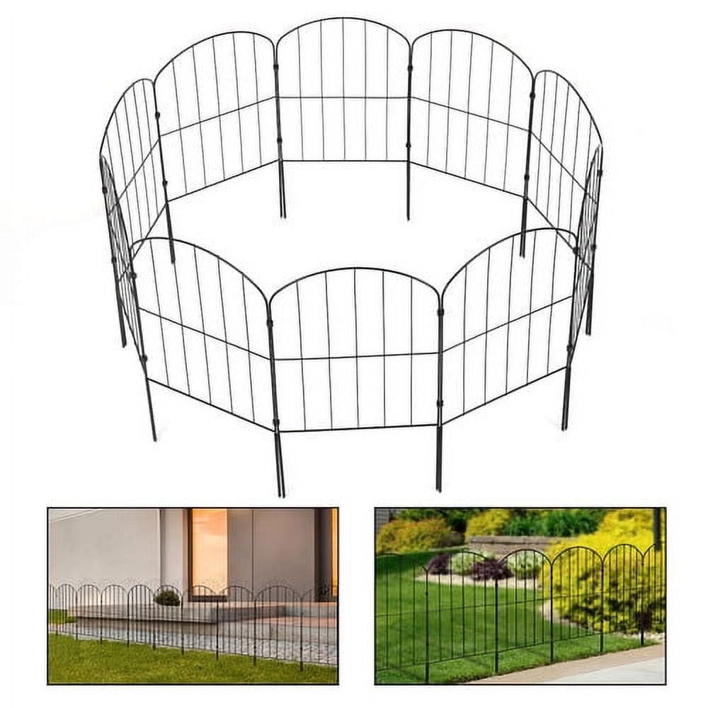 Decorative Garden Fence, Boundary Fence for Landscaped Yards, Set Of 25