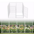 thumbnail image 1 of SunsGrove Decorative Garden Fence with Gate 45 in(H) x 17.8 ft(L) 8 Panels, Heavy Duty Metal Animal Barrier for Dog and Rabbit, Outdoor Fencing, Easy Set Up, White, 1 of 9