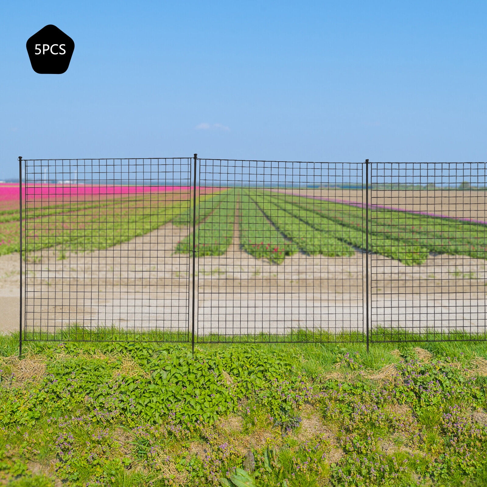 Decorative Garden Fence No Dig Fencing, 36in (L) x 39in (H) Garden