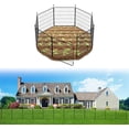 thumbnail image 1 of Decorative Garden Fence for Outdoor Use - 24in(H) x 14.8ft(L) 8 Panels - Metal Animal Barrier for Dogs & Rabbits, Flower & Plant Edging for Yard & Patios, 1 of 6