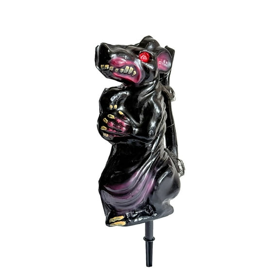 Decorative Garden Stakes, Waterproof Scary Beasts Outdoor Figurine with LED Eyes Statue Decor for Pathway, Patio, Lawn, Halloween Decorations