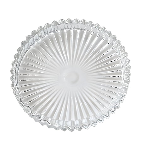 Decorative Glass Plate, Multi-Use Tray for Bathroom, Party & Home Decor Arrangements