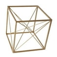thumbnail image 1 of Decorative Golden Cube with Abstract Center Design, Large, 1 of 1