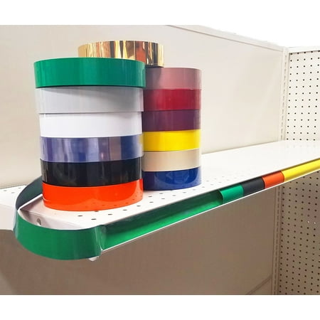 Decorative Gondola Shelving Vinyl Insert for Ticket Channel 130' x 1.25", Green