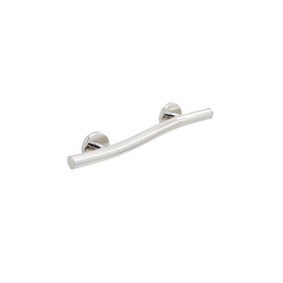 Decorative Grab Bar for Shower Bathtub - Stair Bed Toilet Home / Stand Assist & Safety Handrail / 304 Stainless Steel / Left / Polished Chrome / 18"