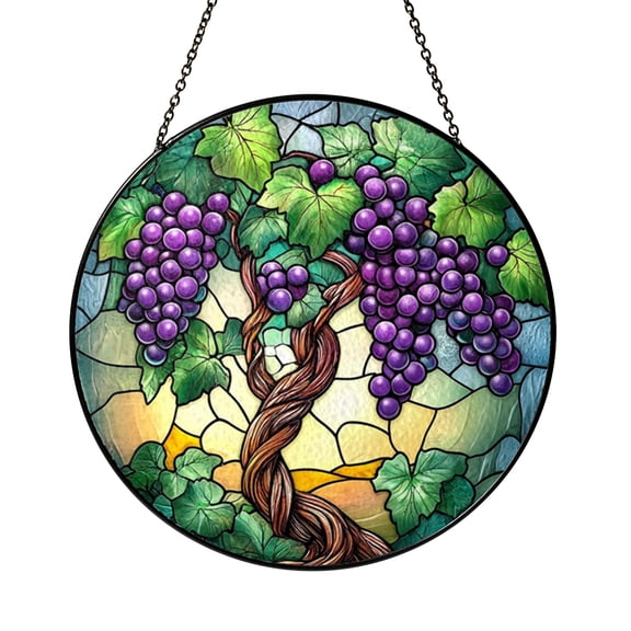 Decorative Grapevine Tree Glass Suncatcher2101