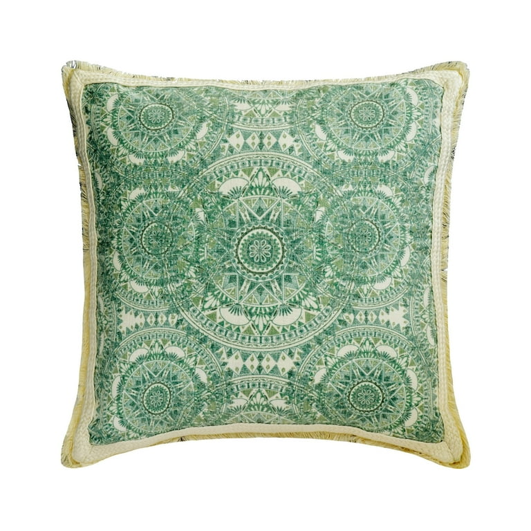 Decorative Green 12 x12 30x30 cm Throw Pillow Covers Linen Printed Moroccan Lace Throw Pillows For Sofa Abstract Pattern Contemporary Style Dilara Walmart