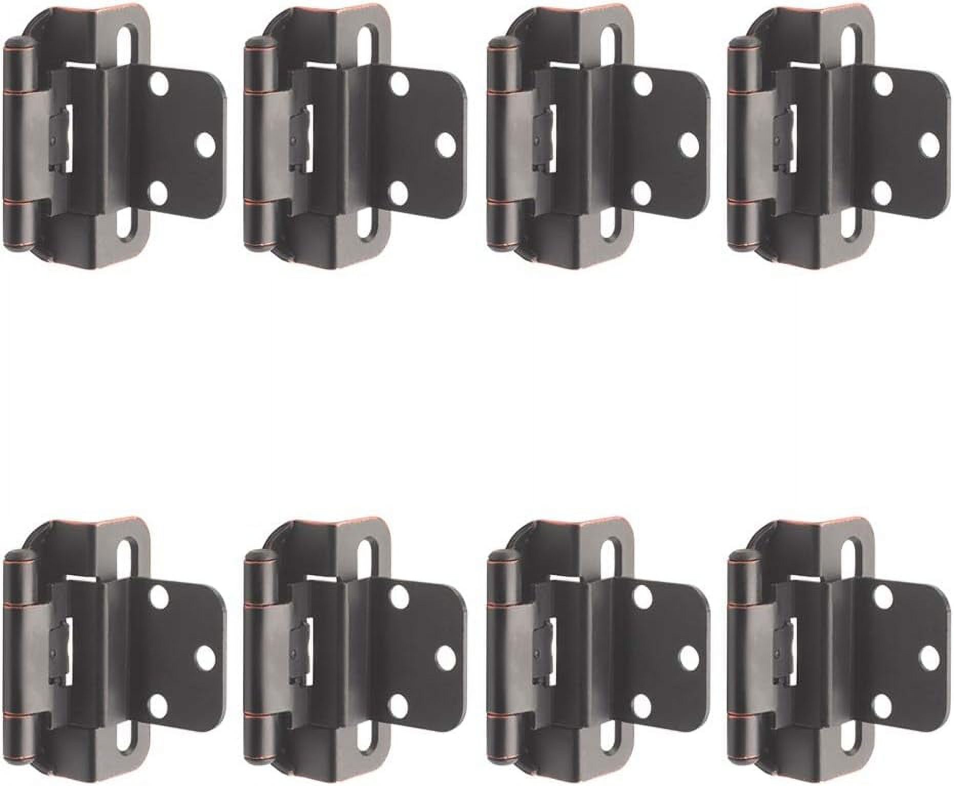 Decorative Half Wrap 3/8" Inset Self Closing Door Hinge Oil