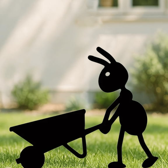 Decorative Halloween & Christmas Iron Ant Garden Stake - Outdoor Animal Themed Yard Art for Patio, Lawn, and Backyard Decor, Ideal for Modern Home Thanksgiving and Holiday Decoration