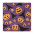 thumbnail image 1 of Decorative Halloween Themed Tablecloth with Elastic Hem 34x34 Inch - Stretch Fit Spooky Design Perfect for Holiday Dining Table Decor, 1 of 6