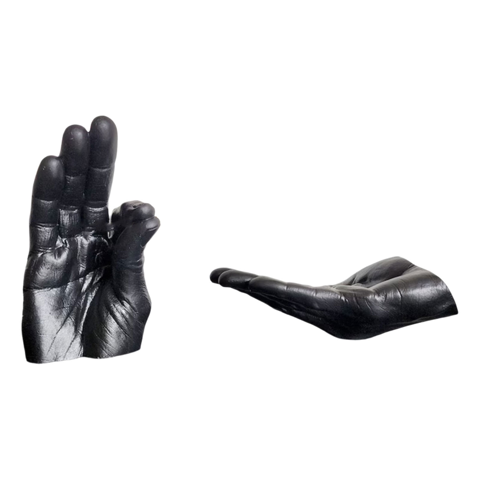 Decorative Hand Shape Incenses Burners with Ashes Catchers Handmade Resins Incenses Holder for Desktop Ornaments