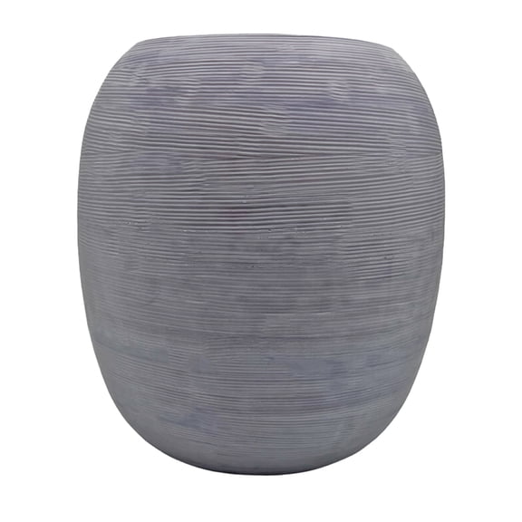Decorative Handmade Cylinder Vase in Grey