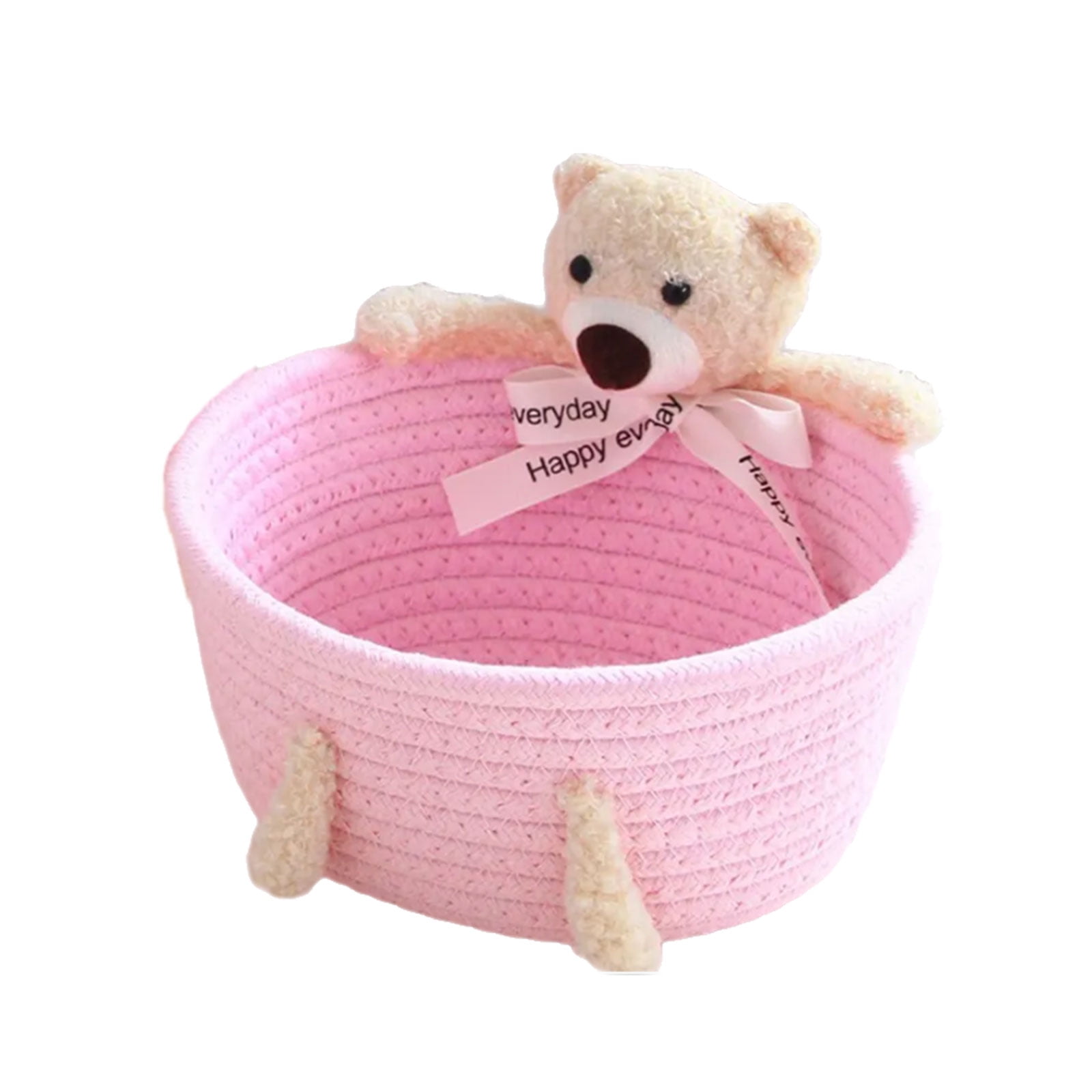Decorative Handwoven Organizers Box Practical Handmade Bear & Rabbits ...