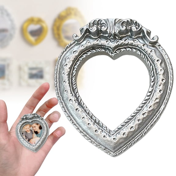 Decorative Hanging Ornaments | Picture Frames Resin Picture Frame Small Antique Resin Miniature Rectangle Wall Hanging Frames For DIY Jewelry Display Photography Mobile Phone Photo