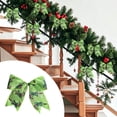 thumbnail image 1 of Decorative Holiday Bow Ornament, Classic Tied Fabric Bow for Gift Wrapping, Xmas Tree Wreath Garland Decoration, Festive Hanging Bow for Christmas Party Home Decor, 1 of 5