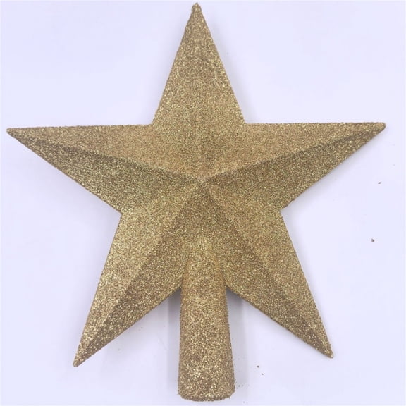 Decorative Holiday Decorative Accent, star shaped form, Gold and Silver Color, for home decorative placement. The image appearance supports coordinated seasonal display.