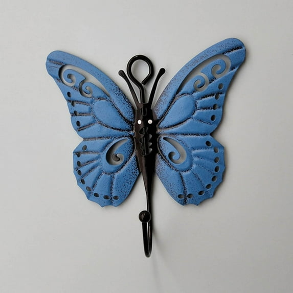 Decorative Hook, Kadlawus Decorative Wall Hooks, Flower Iron Hook Art Wall Hanger for Robes, Bags, Hats, Heavy Duty Hook for Living Room, Bedroom, Kitchen,childHat, Coat Hooks, Home Decor