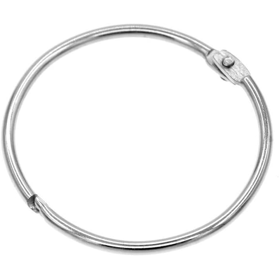Loose Leaf Binder Rings, Chrome Finish Shower Curtain Hooks for Easy Installation, Robust Construction & Anti-Rust, Snap Closure for Quick Setup, Modern Design for Your Space