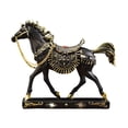 thumbnail image 1 of Decorative Horse Statue Resin Sculpture Classic Saddle Design Home Office Art Ornament Collectible Figurine Gift Display, 1 of 5