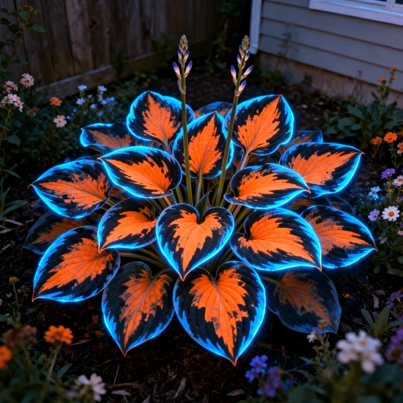 Decorative Hosta—Stunning Clump-Forming—Simply Beautiful Flowering for Enhanced Garden Aesthetics—Year-Round Ornamental