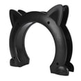 thumbnail image 1 of Decorative Indoor Cat Door Cute Ear Shape Pass-Through Portal for Interior Doors Wall, Black, 1 of 9