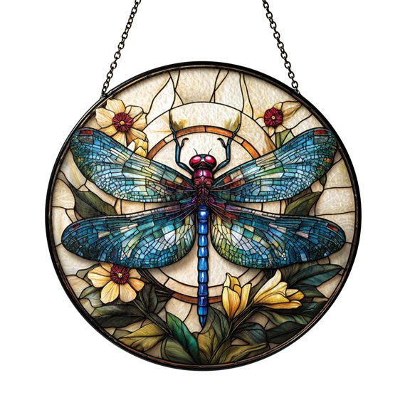 Decorative Insect Window Hanging – Dragonfly Glass
