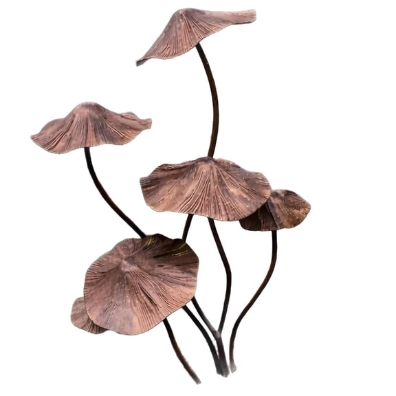Decorative Iron Mushroom Stake Toadstool Plaques Ideal For Courtyards Flower Bed Garden Pathways Border And Landscape