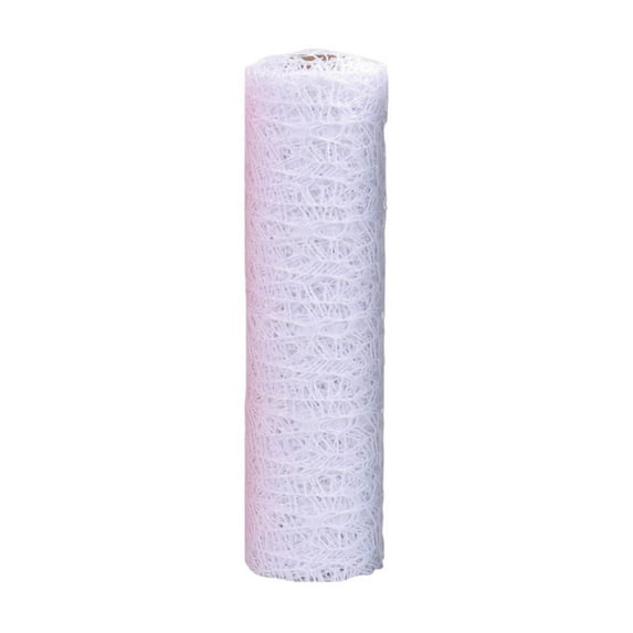 Decorative Jacquard Mesh Roll | Polyester Mesh Fabric Ribbon for Crafts & Decor | 28x457cm Roll for DIY Flowers, Parties & Events