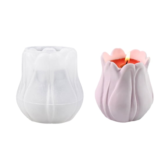Decorative Jar Mold 3D Base Silicone Mould Cylinder Shaped Gypsum Candlestick Crafting Mould Jewelry Tool