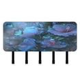 thumbnail image 1 of Decorative Key Holder Organizer Wall Mounted with 5 Hooks for Keys Mail (7.1 x 4.1 Inches) Fantasy Luminous Flowers, 1 of 6
