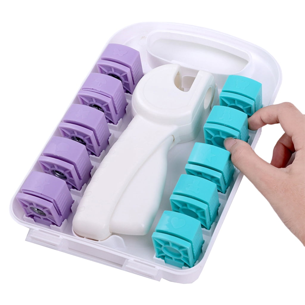 Lace Design Photo Punches Hole Maker Embossing Tool For Scrapbooking Office Use Plastic Craft Paper Punches