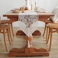 thumbnail image 1 of Decorative Lace Table Runner, Tassel Tablecloth, 100x30cm Polyester Table Cover for Dining Room, Sideboard, Shoe Cabinet, 1 Piece, 1 of 6
