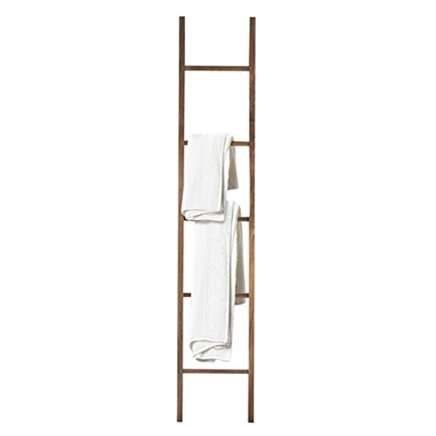 Solid Walnut Decorative Ladder with Natural Finish