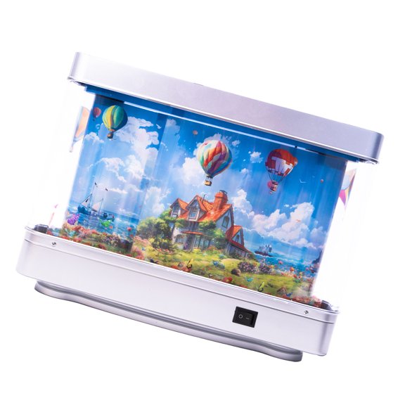 Decorative Lamp With USB Port Balloon Town Design Plastic Home Office Night Light For Gift