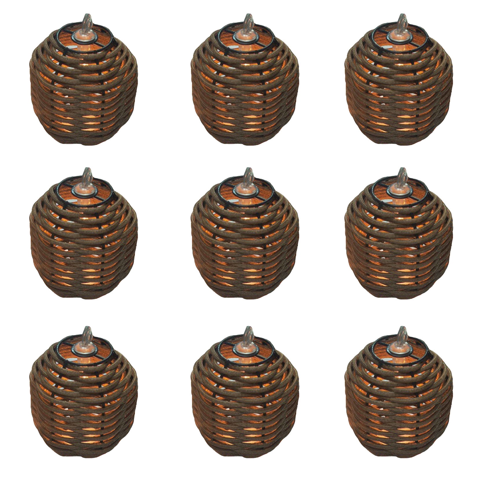 Decorative Lantern Rattan String Lights - 10ft 15 Lights Indoor Outdoor Patio String Lights for Bedroom Home Pergola Porch Party Backyard, Multiple Functions